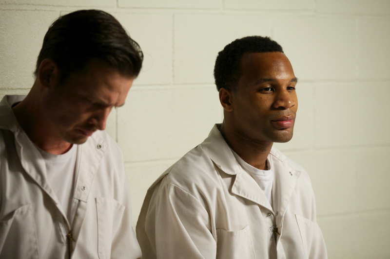 Aden Young (left) and Johnny Ray Gill (Photo: Blake Tyers)